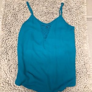 V neck lace nylon cami